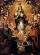 unknow artist Virgin of the Immaculate Conception with Sts Andrew and John the Baptist painting